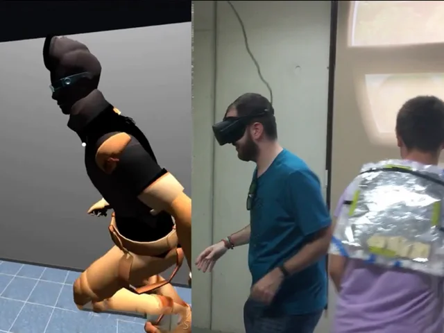 Collocated Virtual Reality and Real-World Games using Wearables